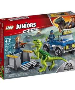 LEGO Juniors/4+ Jurassic World Raptor Rescue Truck 10757 Building Kit (85 Pieces) (Discontinued by Manufacturer) 8 91SB473M7iL