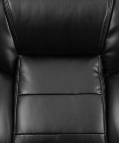 Flash Furniture Big & Tall Office Chair | Black Leather Swivel Executive Desk Chair with Wheels Black Leathersoft 28 91SQgWYJwtL