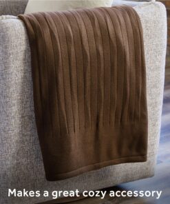 Sunbeam Royal Ultra Walnut Heated Personal Throw / Blanket, Cozy-Warm, Adjustable Heat Settings 24 91SRMHS3F5L