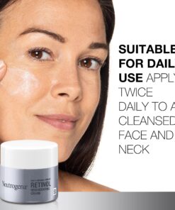 Neutrogena Rapid Wrinkle Repair Retinol Face Moisturizer, Daily Anti-Aging Face Cream with Retinol & Hyaluronic Acid to Fight Fine Lines, Wrinkles, & Dark Spots, 1.7 oz Original 30 91SRcTnw9FL
