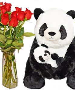 Mother and Baby Panda Plush Set | Super Soft Panda Stuffed Animal | Cute Plushies for Kids' Bedroom | 18-in Stuffed Animals for Girls & Boys | Panda Bear Stuffed Animal Toys by Exceptional Home 27 91SRnPxzU L