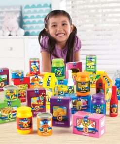 Alternative view of Learning Resources A to Z Alphabet Groceries - 31 Pieces, Ages 3+ Pretend Play Food for Toddlers, Preschool Learning Toys, Kitchen Play Toys for Kids, Supermarket Toys, Letter Recognition Toys