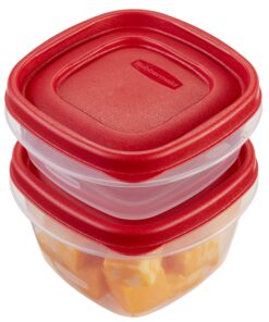 Rubbermaid Easy Find Lids Food Storage Containers, Racer Red, 6-Piece Set 6 piece 10 91SW5QKlmL