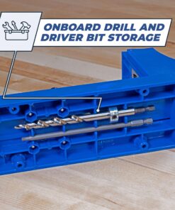 Kreg K4 Pocket Hole Jig - Adjustable, Versatile Jig for Strong Joints - Create Perfect, Rock-Solid Joints - Easily Adjustable Drill Guides - For Materials 1/2" to 1 1/2" Thick Pocket Hole System 48 91ScQ0pcpCL