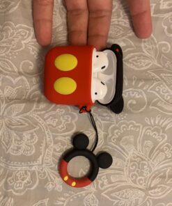 iFiLOVE Compatible with Airpods Case, Cute Cartoon Airpods Cover, Mickey Mouse Soft Silicone Shockproof Protective Case Cover Skin with Ring Buckle Holder for Apple Airpods 1 & 2 Charging Case(#1) #1 27 91ScqS7knaL
