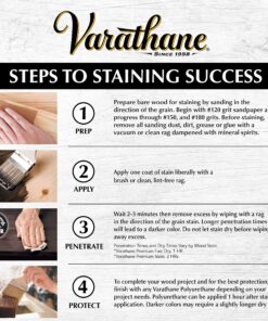 Varathane 269395 Premium Fast Dry Wood Stain, Quart, Ebony 17 91SdJKSjsZL