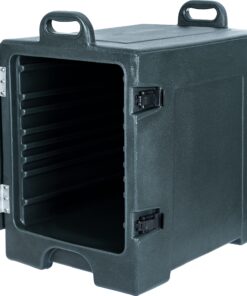 Carlisle FoodService Products Cateraide Insulated Front Loading Food Pan Carrier with Handles for Catering, Events, And Restaurants, Plastic, 5 Full Pans, Slate Blue 17 91SfAchHinS