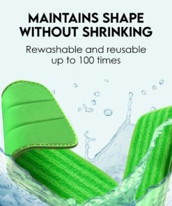 Microfiber Mop Pads 4 Pack - Reusable Washable Cloth Mop Head Replacements Best Thick Spray Wet Dust Dry Flat Velcro Attachment 18" Inch - Cleaning Refill Fits Bona, Bruce, Rubbermaid, Libman + More 1 32 91ShJGSbGbL