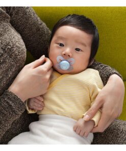 MAM Original Start Newborn Baby Pacifier, Best Pacifier for Breastfed Babies, Sterilizer Case, 0-3 Months, Boy, 2 Count (Pack of 1) 2-Pack 34 91So 0w4EVL