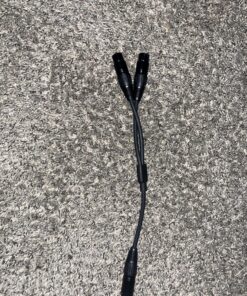 CableCreation XLR Splitter Cable, XLR Male to Dual XLR Female Y-Splitter 3Pin Balanced Microphone Cable (XLR-M to Two XLR-F), 0.3M/Black 1-Pack 20 91Swrx8GSL