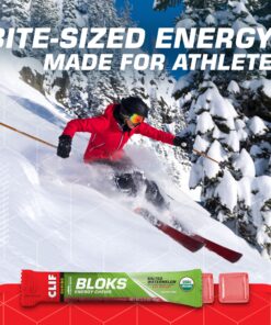 CLIF BLOKS - Salted Watermelon Flavor with 2X Sodium - Energy Chews - Non-GMO - Plant Based - Fast Fuel for Cycling and Running - Quick Carbohydrates and Electrolytes - 2.12 oz. (18 Count) 17 91T 6ZBS7rL