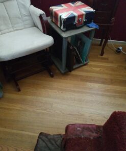 Furinno Simplistic Set of 2 End Table, French Oak Grey/Grey French Oak/Grey 2-Pack, Plastic Pole 15.6 x 15.6 35 91T7iuU88cL