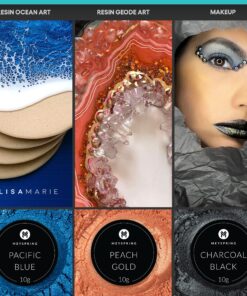 MEYSPRING Two Tone Collection - Mica Powder for Epoxy Resin - New Generation of Epoxy Resin Color Pigment - 100% Mineral, Skin-Safe, and Inert Pigment Powder for Epoxy Resin (Pigment Powder Set 100g) 34 91TI ZA6CoL