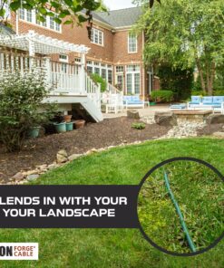 Iron Forge Cable 50 Ft Outdoor Extension Cord, 16/3 Green 50 Foot Extension Cord Indoor/Outdoor Use, 3 Prong, Weatherproof Jacket Extension Cord, Great for Christmas Lights and Outside 50FT 11 91TL89c3p5L