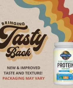Garden of Life Organic Vegan Vanilla Protein Powder 22g Complete Plant Based Raw Protein & BCAAs Plus Probiotics & Digestive Enzymes for Easy Digestion – Non-GMO, Gluten-Free, Lactose Free 1.5 LB 20 Servings (Pack of 1) 24 91TLJYP rzL