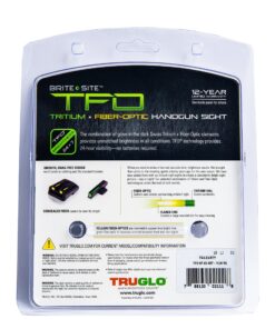 Truglo TFO Tritium & Fiber-Optic Handgun Sight Snag-Resistant Glowing Front & Rear Night Sights, Compatible with Springfield Armory XD Series Yellow Rear Sight 27 91TMyB15v8L 2