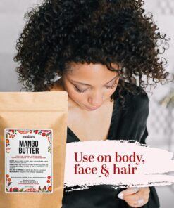 Better Shea Butter Mango Butter 100% Natural Skin Moisturizer, 1 LB Block Bar 1 Pound (Pack of 1) 23 91TPbWWp2YL