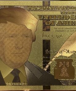 Authentic $100 President Donald Trump Authentic 24kt Gold Plated Commemorative Bank Note Collectors Item by Aizics Mint 25 91Tb8kWxnkL