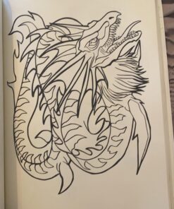 The Book of 100 Dragons: A Fantasy-themed coloring book 42 91Tp mRli9L