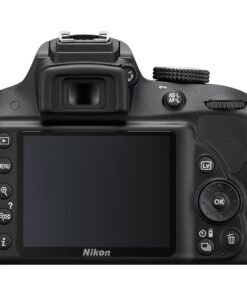 Nikon D3300 24.2 MP CMOS Digital SLR with Auto Focus-S DX Nikkor 18-55mm f/3.5-5.6G VR II Zoom Lens (Black) Black w/ 18-55mm Base 49 91TvXNhbNTL