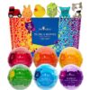 Two Sisters Bath Bombs for Kids with Surprise Toys Inside, 6 Bubble Bath Bombs with Kid Toy Suprises, Gentle and Kids Safe, Ideal Birthday Gift for Boys & Girls 6-pack Surprise 35 91TyaDpl6ES