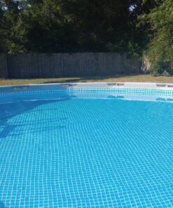 Intex 16ft X 48in Ultra Frame Pool Set with Filter Pump, Ladder, Ground Cloth & Pool Cover 16 91U062h80HL