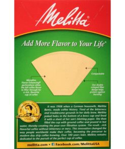 Melitta #4 Cone Coffee Filters, Natural Brown, 100 Count (Pack of 6) 600 Total Filters 23 91U29NGqnL