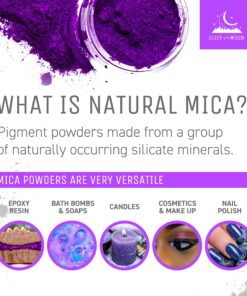 Slice of the Moon | Bronze Natural Mineral Mica Powder, 0.88oz (25g) | for Personal or Professional Use - Cosmetics, Epoxy Resin Projects, Nail Polish, Soaps, Bath Bombs, and Art Projects 0.98 Ounce (Pack of 1) 11 91UAEiyn8L