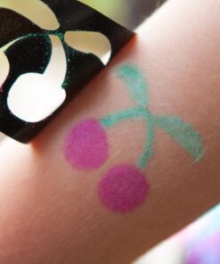 Face Paint Stencil Stickers for Painting Kit (104 Pieces) Thick Tattoo Stencil - Soft, Pliable and Easy to Stick Down and Reuse - Great for Birthdays, Sleepovers, School Carnivals, or Fundraisers 26 91UCdWK8NL