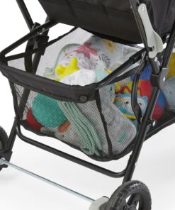 Kolcraft Cloud Plus Lightweight Easy Fold Compact Toddler Stroller and Baby Stroller for Travel, Large Storage Basket, Multi-Position Recline, Convenient One-hand Fold, 13 lbs - Slate Gray Slate Grey (Wheel Color May Vary) 24 91UJDVrmLaL