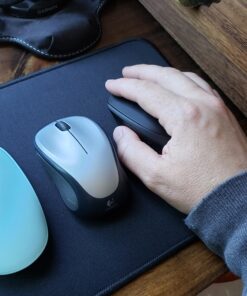 Logitech M330 SILENT PLUS Wireless Mouse, 2.4GHz with USB Nano Receiver, 1000 DPI Optical Tracking, 2-year Battery Life, Compatible with PC, Mac, Laptop, Chromebook - Black 54 91UJLfKLyTL
