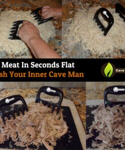 Alternative view of Cave Tools Meat Claws for Shredding Pulled Pork, Chicken, Turkey, and Beef- Handling & Carving Food - Barbecue Grill Accessories for Smoker, or Slow Cooker - Gun Metal 1 Pack Gunmetal
