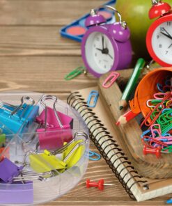 Office Style Colored Binder Clips, Assorted Size, 26 Pieces, Small 11 91UNzJuAjTL