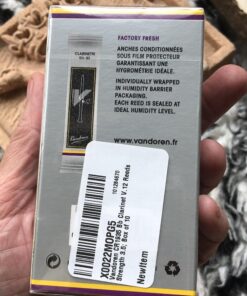 Vandoren CR1935 Bb Clarinet V.12 Reeds Strength 3.5; Box of 10 12 91UVCW WmNL