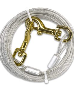 Four Paws Heavy Weight Tie Out Cable Silver 20 Feet 9 91UWpQphVOL