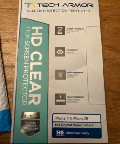 Tech Armor HD Clear Film Screen Protector Designed for Apple NEW iPhone SE 3 (2022), iPhone SE 2 (2020), iPhone 7 and iPhone 8 (4.7 Inch) 4 Pack 31 91UXWssTNL