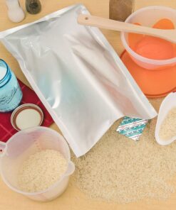 Dry-Packs 20-1 Gallon 10-Inch by 16-Inch Mylar Bags and 300cc Oxy-Sorb Oxygen Absorbers for Long Term Food Storage Preservation (MB10x16-300CC-20PK-ALT1), Silver (20+20S5) 13 91UaJ1qNcUL