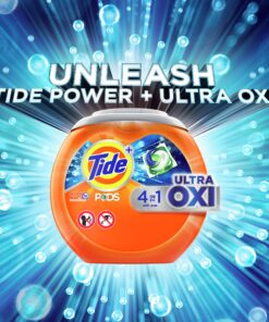 Tide PODS 4 in 1 Ultra Oxi Laundry Detergent Soap PODS, High Efficiency (HE), 61 Count Original Scent 61 Count (Pack of 1) 13 91Ud7rSwA4L