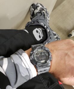 Casio Men's XL Series G-Shock Quartz 200M WR Shock Resistant Resin Color: Grey Camo (Model GD-120CM-8CR) 30 91UgDF2231L