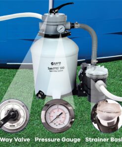 GAME SandPRO 50D Series, Complete 0.5HP Replacement Pool Sand Filter Unit, Designed for Intex & Bestway Pools, High-Performance Above-Ground Pool Vacuum, Energy Efficient, Easy to Operate 9 91Un0N5DtL