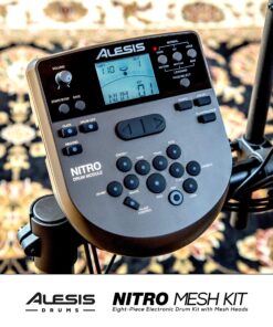 Alesis Nitro Mesh Kit - Electronic Drum Set with Quiet Mesh Pads, USB MIDI, Kick Pedal and Rubber Kick Drum, 40 Kits, 385 Sounds, Drum Lessons 1st Generation 45 91UqVAdH71L