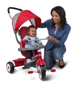 4-in-1 Stroll 'N Trike, Red Toddler Tricycle for Ages 1 Year -5 Years, 19.88" x 35.04" x 40.75" Classic 38 91Ussx5zu0L