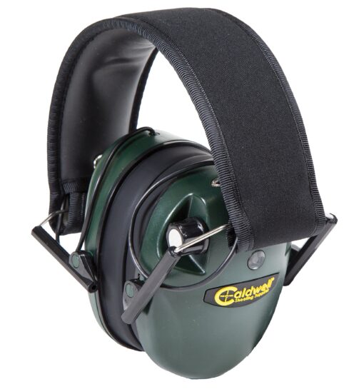 Caldwell E-MAX Electronic Hearing Protection 21-25 NRR - Adjustable Earmuffs for Shooting, Hunting and Range Adult Green