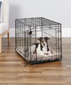 MidWest Homes for Pets Newly Enhanced Single Door iCrate Dog Crate, Includes Leak-Proof Pan, Floor Protecting Feet , Divider Pane l & New Patented Features 23 91UyILayjL 2