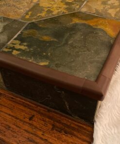 Roving Cove Edge Corner Protector Baby Proofing (Large 15ft Edge 4 Corners) - Hefty-Fit Heavy-Duty, Soft NBR Rubber Foam, Furniture Fireplace Safety Corner Edge Bumper Guard, 3M Adhesive, Coffee Brown 15 feet 36 91V3AkOYiL