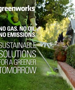 Greenworks 40V 12" Cordless String Trimmer, 2.0Ah Battery and Charger Included 12" Trimmer (2.0Ah) 36 91V3tUTJqLS