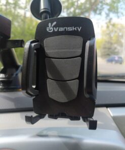 Car Phone Mount, Vansky 3-in-1 Cell Holder Air Vent Dashboard Mount Windshield for iPhone Xs Max R X 8 Plus 7 6S Samsung Galaxy S9 S8 Edge S7 S6 LG Sony and More 40 91V4JzcPJL
