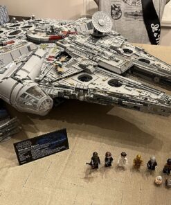 LEGO Star Wars Ultimate Millennium Falcon 75192 - Expert Building Set and Starship Model Kit, Movie Collectible, Featuring Classic Figures and Han Solo's Iconic Ship, Best Gift for Adults 101 91V4xJJay7L