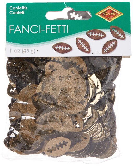 Fanci-Fetti Footballs (brown) Party Accessory (1 count) (1 Oz/Pkg) 1 pack