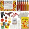DELUXE DIY HOT SAUCE MAKING KIT Everything Included - Make Your Own Hot Sauce w/Quality Ingredients Dried Hot & Spicy Peppers, 6 Unique Recipes, Glass Bottles, design labels, Best Gift for Him, Husba Deluxe Hot Sauce 20 91V8BDGTJPL